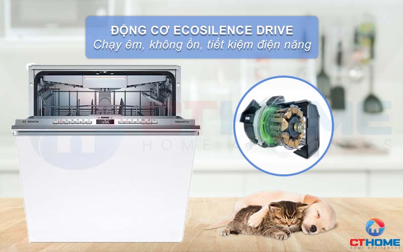 EcoSilence Drive là Động cơ không chổi than, được nghiên cứu giúp làm giảm độ ồn, tiết kiệm năng lượng